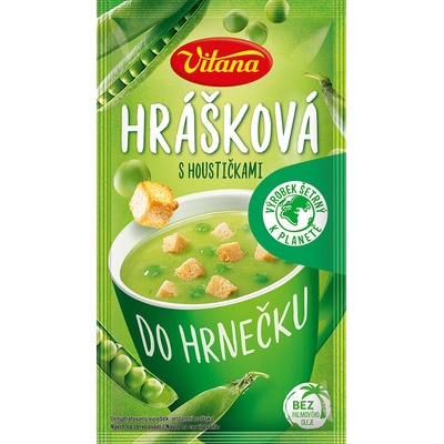 Vitana Do hrnečku Instantná polievka hrášková so žemličkami 27 g