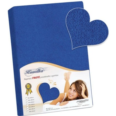 Bellatex prestieradlo froté tmavě modré 120x200