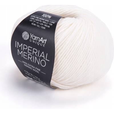 Vlna YarnArt Unique IMPERIAL MERINO 100% merino vlna 3302 smetanová