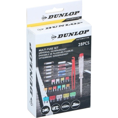 Sada automobilových poistiek DUNLOP 12V 28ks