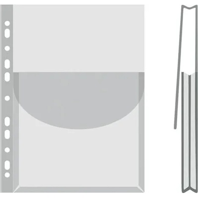 DONAU Държач за каталози genotherm, с клипс, A4, 170 микрона, прозрачен, 27 mm, DONAU 1775001PL-00 (1775001PL-00)