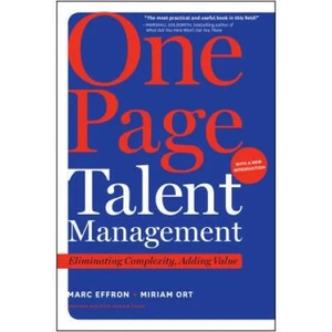 One Page Talent Management, with a New Introduction | Marc Effron, Miriam Ort (ISBN: 9781633696402)