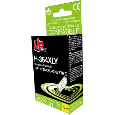Compatible Мастилница UPRINT CN687 HP No364XL, Yellow (LF-INK-HP-CN687-UP)