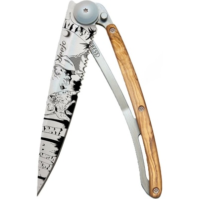 Deejo 1CB514 Tattoo Serration 37g olive wood Hunting Day
