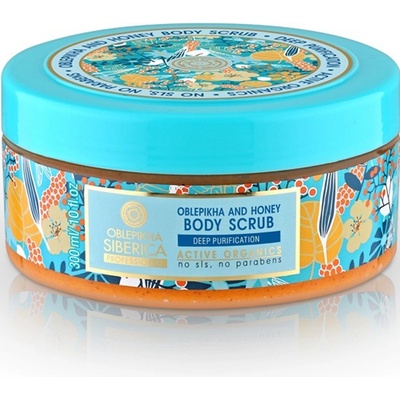Natura Siberica Rakytníkovo-medový tělový peeling 300 ml