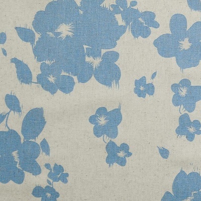 Šatovka N7070 režná, světle modré květy, š.135