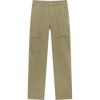 Pull&Bear Карго панталон зелено, размер 34