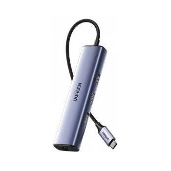 UGREEN CM475 Hub USB-C to 3x USB 3.0, RJ45, USB-C PD (gray)