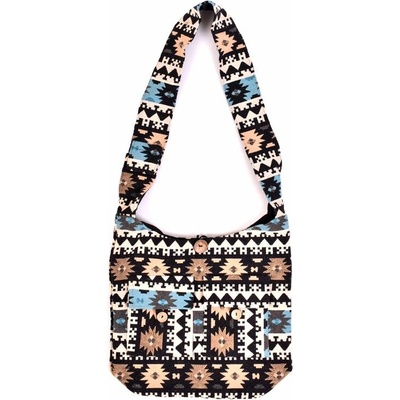 Sanu Babu taška přes rameno barevná velká Aztec design