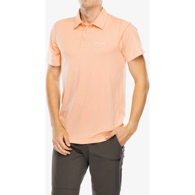 Columbia Tech Trail Polo apricot fizz heather