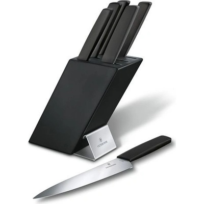 Victorinox Swiss Modern blok s čiernymi nožmi 6.7186.63