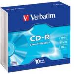 Verbatim CD-R(10-Pack)Slim/ExtraProtection/DL/52x/700MB (43415)