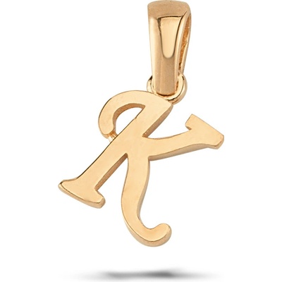 Lillian Vassago Zlatý přívěsek písmeno K LLV03 GP002 K Růžová