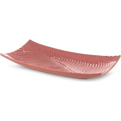 EUROFIRANY DEKORAČNÍ TALÍŘ SENA 45 x 25 x 8 cm RŮŽOVÝ