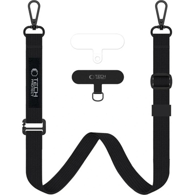 Šňůrka na krk TECH-PROTECT C6S crossbody černá