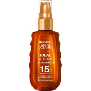 Garnier Ambre Solaire Слънцезащитно олио за тен Ideal Bronze, SPF15, 150 ml - baby
