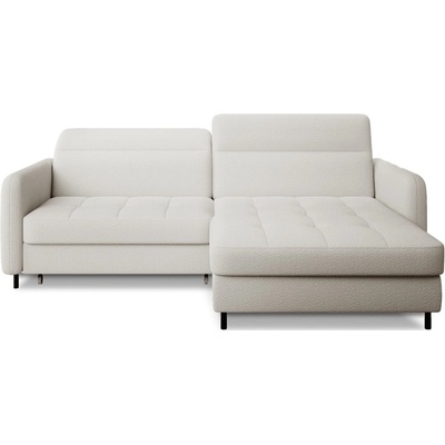 Eltap Кремав разтегателен ъглов диван с място за съхранение от букле (десен ъгъл) Gomsi - ELTAP (CO-GOM-RT-01ROY)