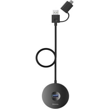 Baseus Хъб адаптер Baseus от USB/USB-C към 1xUSB 3.0 + 3xUSB 2.0 (10004493)