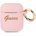 Guess Калъф Guess GUA2SSSI Vintage Script за Apple AirPods, розов/силикон (GUE001378)