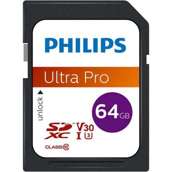 Image 1 of Philips SDXC 64GB C10/UHS-I/U3 FM64SD65B/00