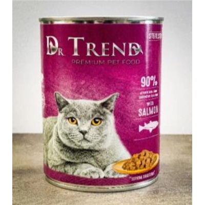 Dr. TREND Премиум консерва със сьомга за кастрирани котки