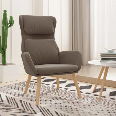vidaXL 328081 relaxační hnědé samet