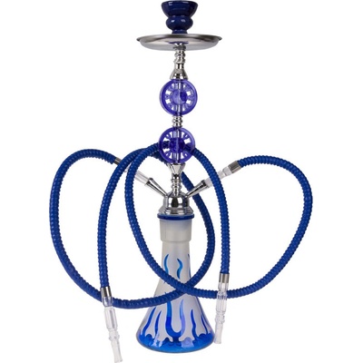 Hookah Wasserpfeife 2-er blau 55 cm