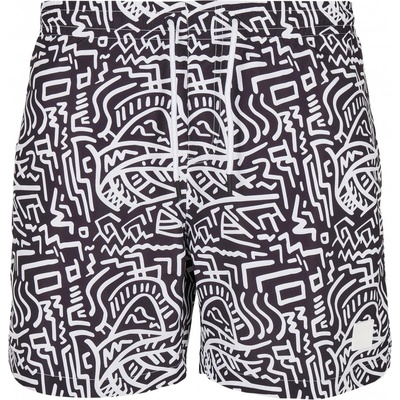 Urban Classics Pattern Swim Shorts calavera aop