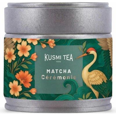 Kusmi Tea Matcha prášek Ceremonial kovová dóza bio 30 g