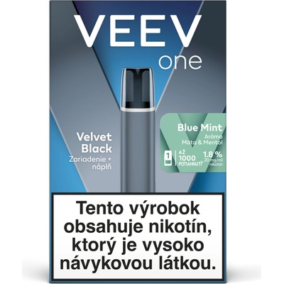 VEEV ONE X Velvet Black Starter Kit Blueberry 18 mg 1 ks