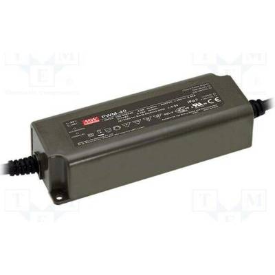 MEAN WELL PWM-40-24 Napájecí zdroj: spínaný; pro LED pásky; 40,08W; 24VDC; 1,67A; IP67