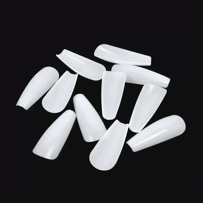 Starnails Tipy WHITE tvar balerina bez l. plochy 500 ks