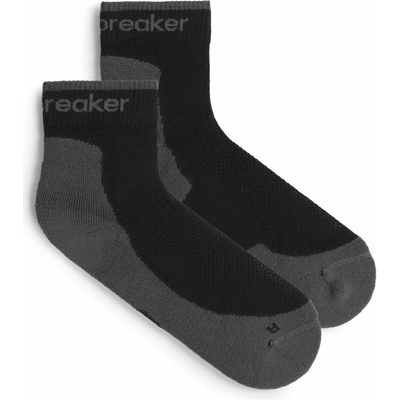 Icebreaker Mens Merino Hike+ Light Mini Black Obsidian