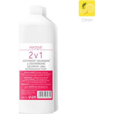 Amoene odstraňovač laku a gél laku 2v1 s acetónom 500 ml