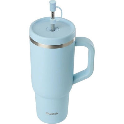 Qwetch Travel cup isotherme inox matný 900 ml Pastel blue