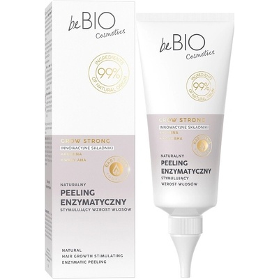 beBIO Grow Strong enzymatický peeling na vlasy a vlasovú pokožku 100 ml