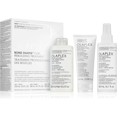 OLAPLEX Bond Shaper Curl Rebuilding Treatment set комплект за къдрава коса 3 бр