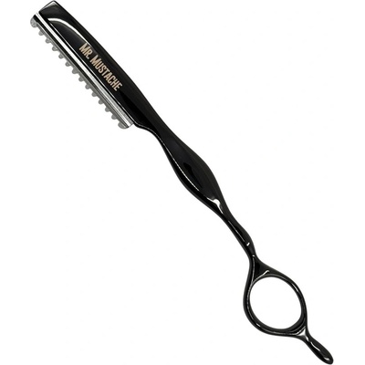 Mr. Mustache Efilační břitva na seřezávání vlasů Styling razor Black – Zboží Dáma
