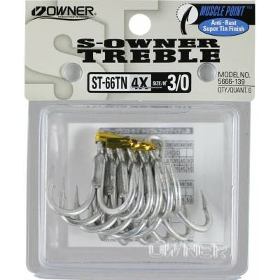 Owner Trojháčik Stinger Treble ST66 veľ.1 6 ks