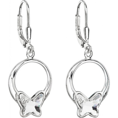 Pavona visací s krystaly Swarovski bílý motýl 31248.1