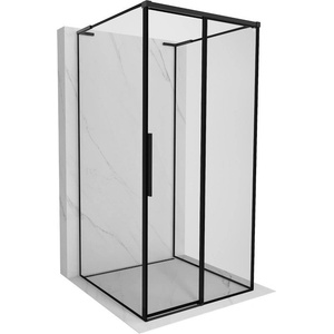 Mexen Rox-3S L душ кабина 3-стенна плъзгаща се дясна 120 x 120 см, черна рамка, черна - 8C2L-120-120-70-70-3S-P (8C2L-120-120-70-70-3S-P)