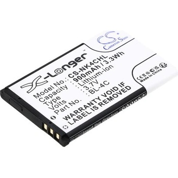 Cameron Sino Батерия за мобилен телефон NOKIA 6100, 6200, 107, 108 BL-4C LiIon 3, 7V 900mAh CAMERON SINO (CS-NK4CHL)