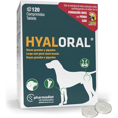 Hyaloral 120 таблетки Hyaloral razas grandes y gigantes допълваща храна за кучета
