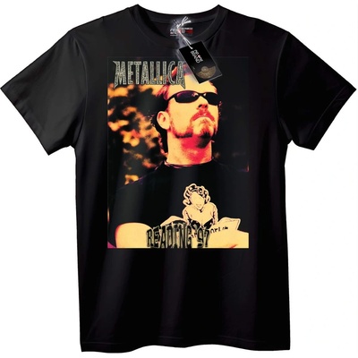 NOONEBRAND Тениска Metallica Ликувай - 2XL, Black