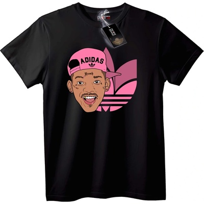 NOONEBRAND Тениска с Розова Adidas Шапка - M, Black