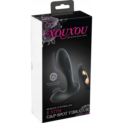 XouXou RC E-Stim G&P-Spot Vibrator Black