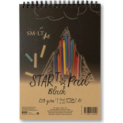 Spiral STAR T Black Paper Pad A5 120 g/m², 20 listů