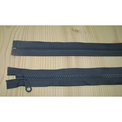Zips kostenný šedá tmavá 5mm deliteľný 80cm