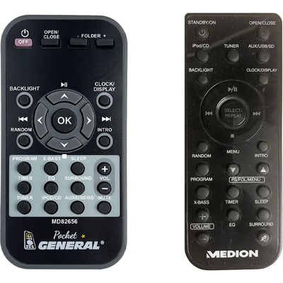 GENERAL Medion md 82656 - дистанционно управление дубликат (md 82656)