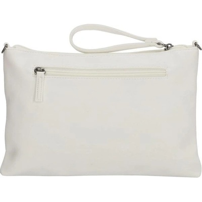 listová kabelka cez plece s príveskom Bubble Biela